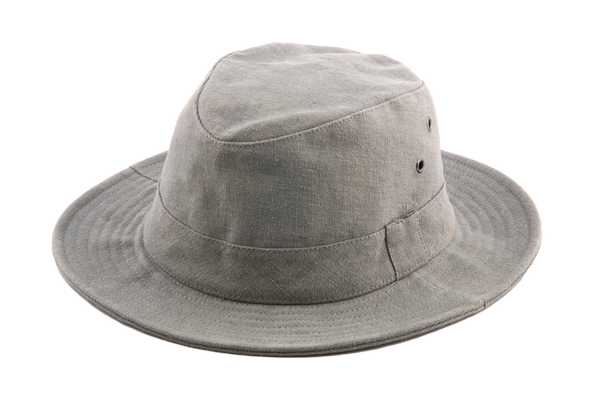 Hanfhut Dionysos – grauer Hut für alle Wetterlagen aus feinstem Hanf mit Baumwollfutter.  